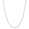 Black Bow Jewelry 1.4mm, 14k White Gold Solid Link Cable Chain Necklace - 2 of 4