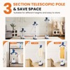 GreenEver Standing Garment Steamer, 1500W Powerful Steamer for Clothes with Roll Wheels, 1.7L Water Tank, Heats in 45 Seconds - 3 of 4