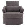 TOAOTBNBO Teddy Fabric 360° Swivel Recliner Chair, Lounge Swivel Accent Chair with Rounded Armrest Comfy Swivel Glider Armchair for Bedroom - 2 of 4