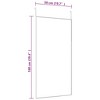 vidaXL Door Mirror Black 19.7 in.x39.4 in. Glass and Aluminum - 4 of 4