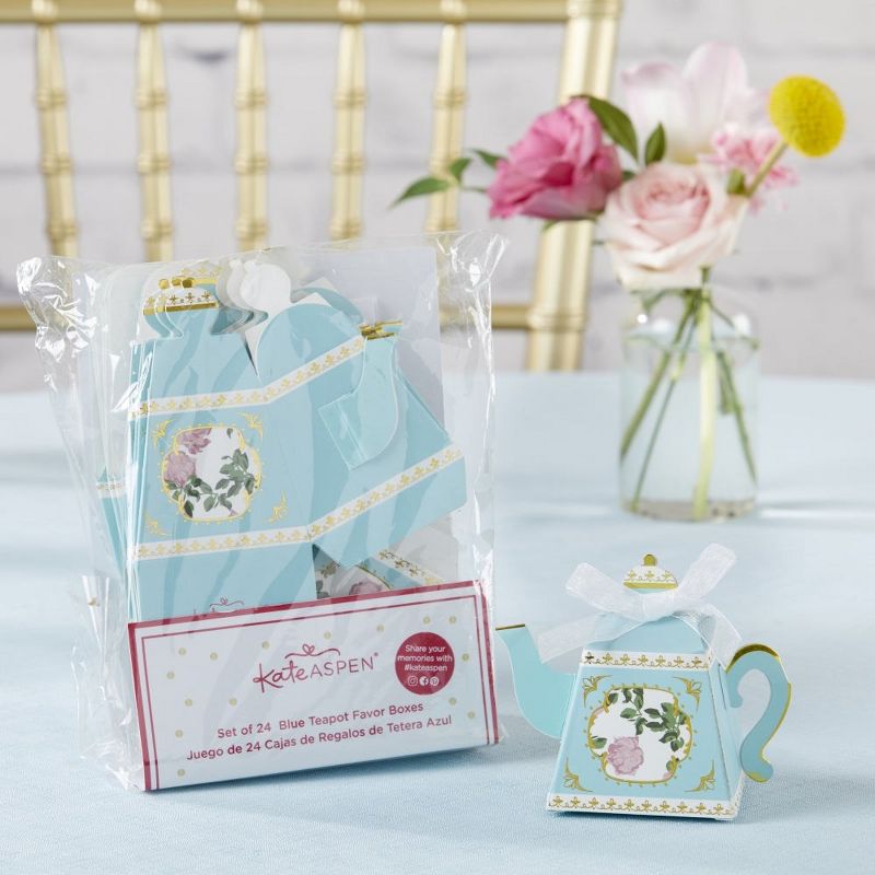 Kate Aspen Tea Time Whimsy Teapot Favor Boxes (Set of 24), 4 of 9