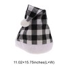 Unique Bargains Christmas Hat Plaid Christmas Hat Polyester 11.02"x15.75" 1 Pc - 3 of 4