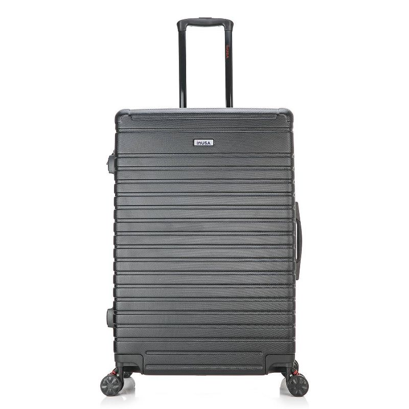 InUSA Deep Lightweight Hardside Large Checked Spinner Suitcase, 3 of 18