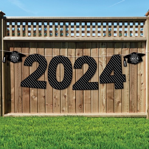 2024 Graduation Table Decorations Wooden Congrats Grad Table