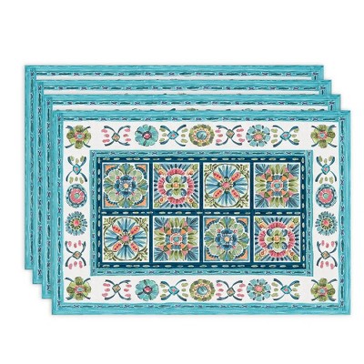 Laural Home Boho Plaza Set of 4 13" x 19" Placemats