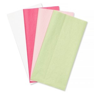 40ct Mother's Day Tissue Paper Green/Pink/White: American Greetings Gift Packaging Accessories, Love & Romance Theme - 1 of 4