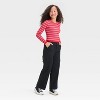 Girls' Long Sleeve Ribbed Seamless T-Shirt - art class™ - 3 of 3