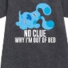 - Blue's Clues & You! - No Clue Why I'm Out Of Bed Graphic Short Sleeve Fleece Dress - 2 of 3