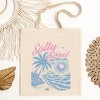 City Creek Prints Salty Soul Beach Canvas Tote Bag - 15x16 - Natural - image 2 of 2