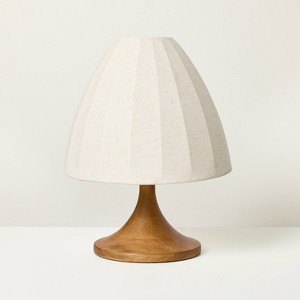 Wood Trumpeted Table Lamp - Hearth & Hand™ with Magnolia - 1 of 4