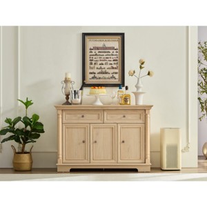 Farmhouse Sideboard Buffet Cabinet with Drawers and Doors,47'' Wooden Storage Credenza with Roman Columns for Kitchen or Entryway-Baofuwish - 1 of 4