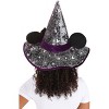 HalloweenCostumes.com One Size Fits Most  Women  Disney Minnie Mouse Spider Webs Witch Hat for Adults, Black/Purple/White - 2 of 4