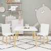 Ruvalino Seating Sets Kids Table and Chair Set Wooden Activity Play Set for Living Room Playroom, White, 27.56"*26.38"*3.74" - 2 of 4