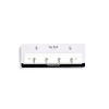 LunaLulinlk White 8.75 inch Key Rail with 4 Satin Nickel Hooks for Keys, Mail, Leashes, 2 lbs Capacity, 1 Pack - 3 of 4