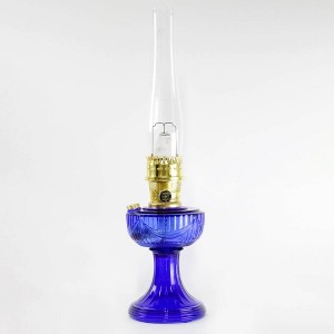 Aladdin Lincoln Drape Oil Lamp - Traditional Classic Indoor Oil or Kerosene Fuel Lamp, Bright White Light, Glass with Brass Trim - 1 of 2