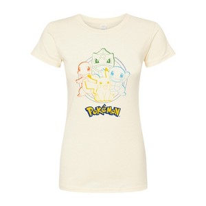 Women's - Pokémon - Pokémon Round Group Fitted Graphic T-Shirt - 1 of 3
