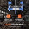 VEVOR Manual Trolley, 1100 lbs/0.5 Ton Load Capacity Push Beam Trolley with Dual Wheels, Adjustable for I-Beam Flange Width 2.5" to 5.5" - 3 of 4