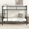 Twin Over Twin Metal Bunk Bed with High Safety Guardrails - 3 of 4