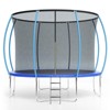 Trampoline 10FT 12FT 14FT 16FT with Enclosure & Ladder, ASTM Approved Heavy-Duty Outdoor Recreational Trampoline for Kids Adults, 440LB Capacity - 3 of 4
