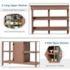 PAGED 66 Inch Potting Bench with 2 Drawers and Cabinet,Farmhouse Outdoor Storage Cabinet with Open Shelves,Potting Table for Garden,Backyard - 4 of 4