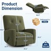 Nursery Recliner Chair, 360° Swivel Rocking Glider Chair for Adults with Adjustable Backrest & Footrest - 2 of 4