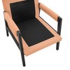 TiramisuBest Mid-Century Modern Chenille Upholstered Accent Armchair, Orange - 4 of 4