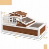 Skyzone 2-Story Tortoise Habitat Home: 3-Room w/ Mesh Top, Basking Balcony, Lockable Design, - 4 of 4