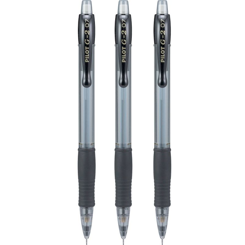 Pilot 3ct G2 Mechanical Pencil Fine Point with Lead and Erasers 0.7mm HB #2 Lead, 3 of 4
