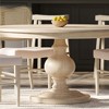 Maven Lane Zola Traditional Round Wooden Dining Table in Antiqued Finish - 3 of 4