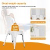 BestMassage Metal Dining Chairs Metal Chair for Indoor Outdoor Chairs Perfect for Restaurants - 4 of 4