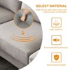 VASIP Living Room Furniture Modern Leisure L Shape Couch Grey Fabric - 4 of 4