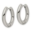 Chisel Stainless Steel Polished 4mm Hinged Hoop Earrings - 2 of 4