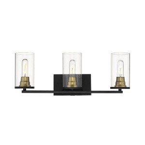 Millennium Lighting Pasadena 3 - Light Vanity in  Matte Black/Heirloom Bronze - 1 of 1