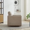 CAVINAS 360-Degree Modern Swivel Accent Chair, 30.7" Square Upholstered Lounge Chair with Chenille Fabric and Thick Cushion - 3 of 4