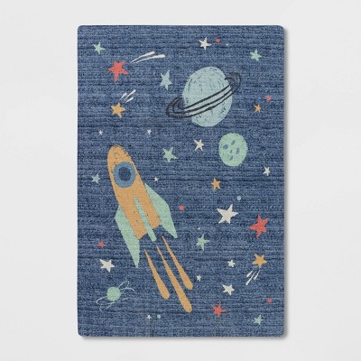 Image of 4'x5'6" Space Kids' Rug - Pillowfort™