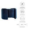 Modway Nebula Ottoman – Round Upholstered Performance Velvet Footstool - 2 of 4