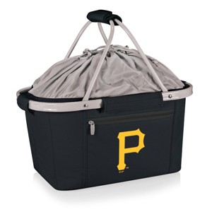 MLB Pittsburgh Pirates Metro Basket Collapsible Cooler Tote - Black - 1 of 4