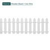 Unique Bargains Dollhouse Home DIY Wooden Decorative Miniature DIY Garden Fence - 3 of 4