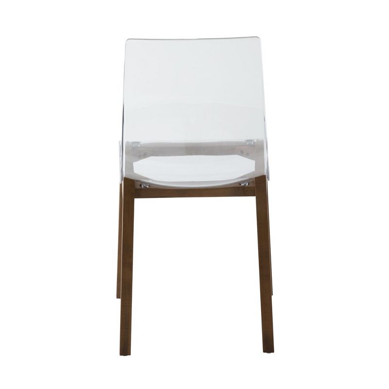 Leisuremod Marsden Modern Plastic Dining Side Chair With Beech Wood Legs, 5 of 12
