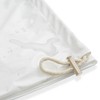 Saloniture Waterproof 30" x 6" Cylinder Pillow Case Cover with Drawstring Closure for Massage Table Bolsters - 3 of 4