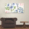 Trademark Fine Art Beth Grove Indigo Petals I 3 Piece Panel Set Art - 3 of 3