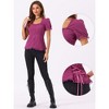 INSPIRE CHIC Women's Square Neck Solid Color Puff Short Sleeve Lace Up Gothic Blouse - 2 of 4
