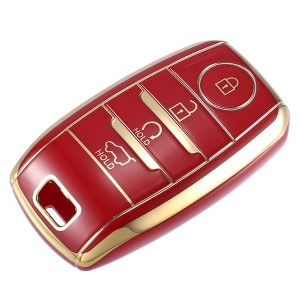 Unique Bargains TPU 4 Button Car Remote Key Fob Case Cover for Kia Niro 1 Pc - 1 of 4