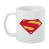 Superman New 52 Shield Logo Ceramic Coffee Mug, Novelty Gift Mugs for Coffee, Tea and Hot Drinks, 11oz, White - 3 of 4