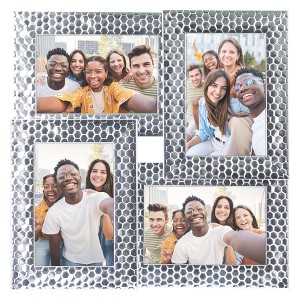 REGALWOVEN Wall Hanging Decor Collage Picture Family Photo Frame  Holds 4 Photos of 4"x6" - 1 of 4