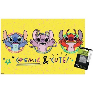 Trends International Disney Lilo and Stitch: Pattern Clash - Cosmic & Cute Unframed Wall Poster Prints - 1 of 4