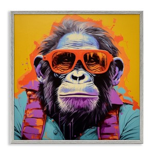 Stupell Industries Pop Style Gorilla Framed Giclee Art - 1 of 4