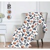Kate Aurora Halloween Spooky Jack O' Lanterns Bats & Witch Hats Ultra Soft & Plush Oversized Accent Throw Blanket - 50 in. W x 70 in. L - 2 of 2