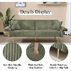 RISOKEYS 79 Inch Corduroy Sofa Bed - Foldable Double Sofa Bed with Folding Armrests for Living Rooms and Small Spaces - Soft Velvet Fabric - 4 of 4