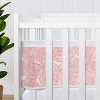 Sweet Jojo Designs Girl BreathableBaby Breathable Mesh Crib Liner Rose Pink - 3 of 4